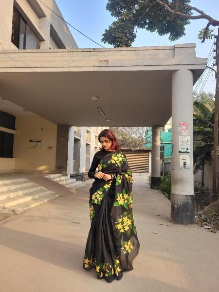 Exclusive Handloom Half Silk Saree – Dropupseller Signature Collection